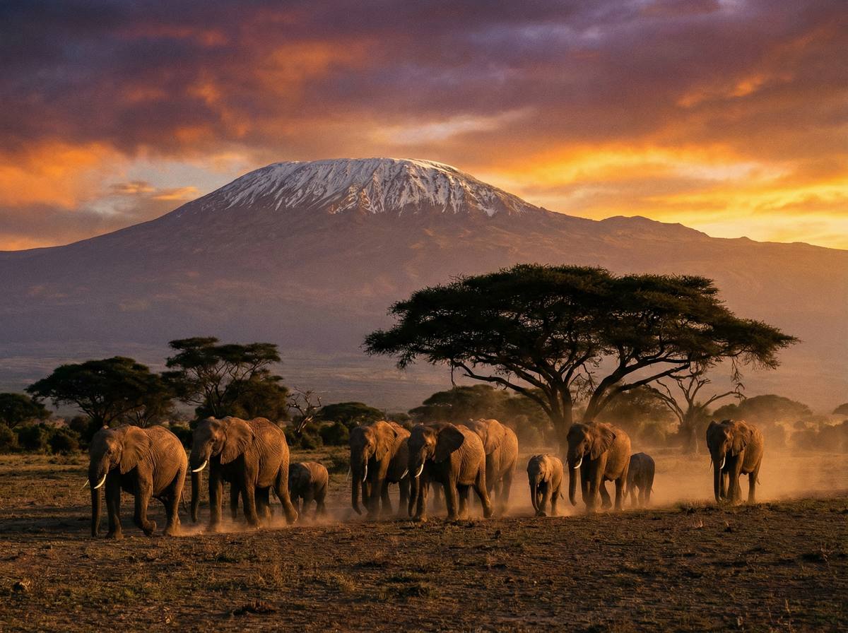 国产主播非洲动物视频 - 肯尼亚大象迁徙壮观场面视频